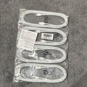 White iPhone USB Charging Cable